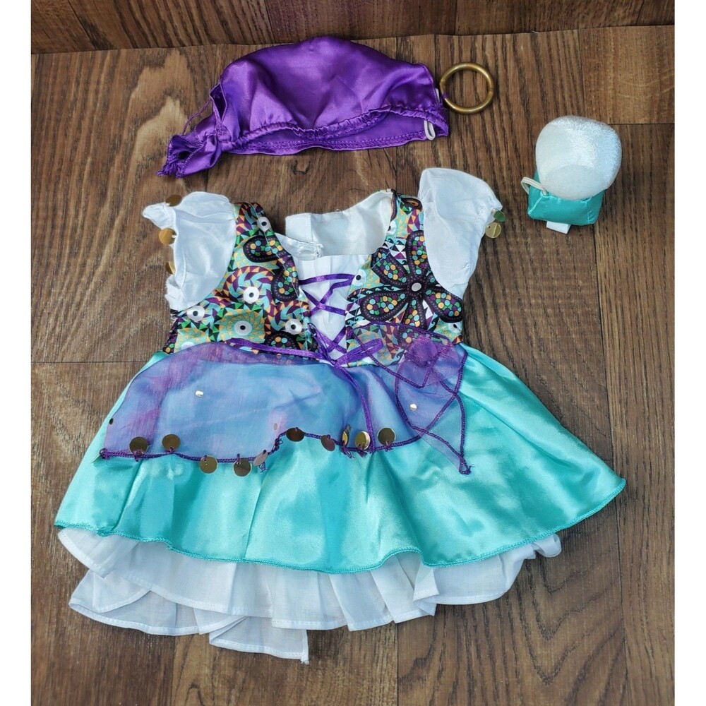 Esmerelda Gypsy Dress Outfit Headband Crystal Ball Build A Bear
